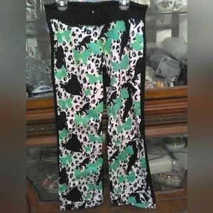 BNWOT FUNKY PANTS BUTTERFLIES/ BLACK & WHITE PRINTS SZ. MED SUPER COOL PANTS!